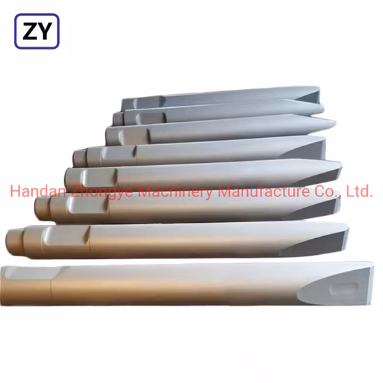 Atlas Montabert Model Hydraulic Hammer Moil Blunt Wadge Heat Type Drill Rod Breaker Chisel