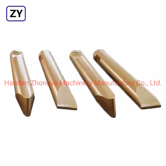 Atlas Montabert Model Hydraulic Hammer Moil Blunt Wadge Heat Type Drill Rod Breaker Chisel