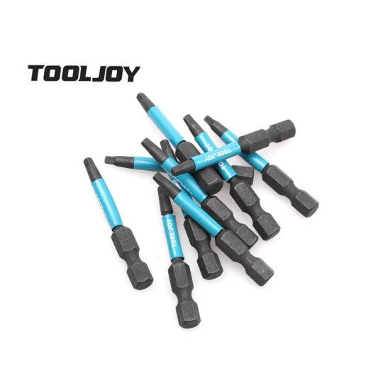 Tooljoy-punta de torsión de transporte profesional, destornillador de cabeza Pozidriv Pz2, puntas de destornillador de impacto