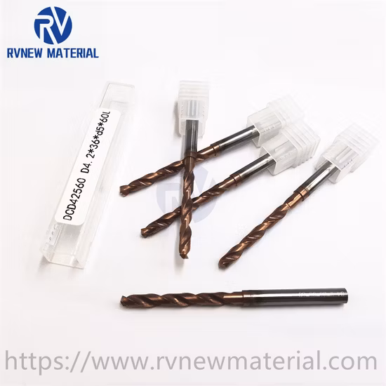 Broca de carburo CNC Tusa de China para procesamiento de acero inoxidable